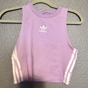 NWOT ADIDAS ORIGINALS CROPPED HIGH NECK TANK